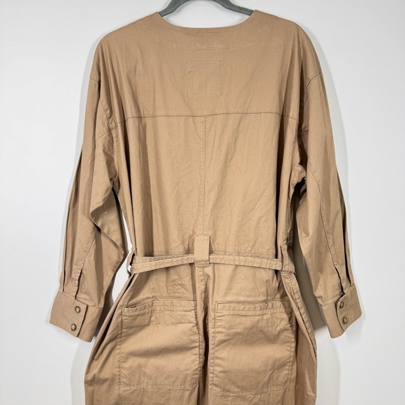 Abercrombie & Fitch Nicole Benefield Brown Utility Jumpsuit Size Large - Picture 10 of 15